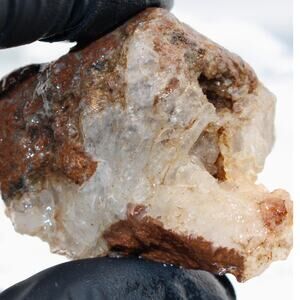 31g Fire Agate Chalcedony Raw Rough Crystal Natural Gem Hematite Goethite Quartz